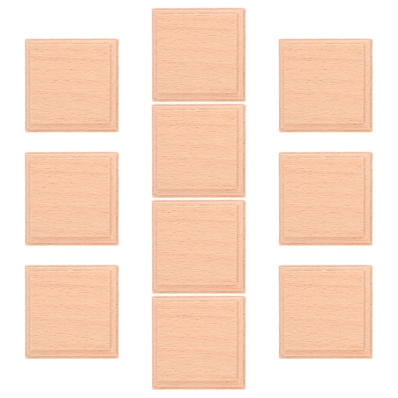 LOLIPPYY 20Pcs Wood Display Riser Square Block with Smooth Finish for Collectibles and Art
