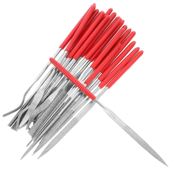 LOLIPPYY 20Pcs Wood File Set with Durable Adamas Files for Professional Woodworking and Crafting Tools