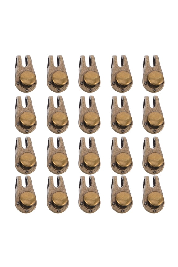 20Sets Alloy Shoe Boot Buckle Kit with Golden Metal Rivets for Outdoor Hiking Boots