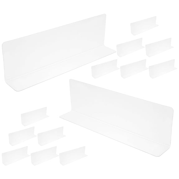 LOLIPPYY 20-Pack Clear PVC Closet Dividers for Home Storage Organization and Space Optimization
