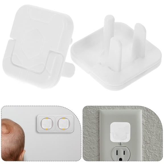 LOLIPPYY Plug Socket Covers White Plastic Electrical Protection Child-proof 20pcs for Families