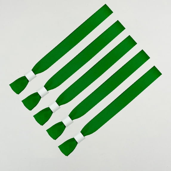 LOLIPPYY 20pcs Events Fabric Wristbands: Cloth Bracelets for Concerts Club Entrances - Blank Colored Wristbands for Crowd Management