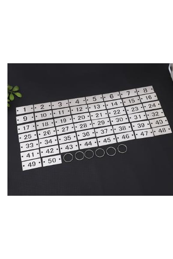 20pcs Metal Number Label: 1-20 Stainless Steel Hanging Tags with Keychains Numbered ID Identification Tags for Locker Team Organization