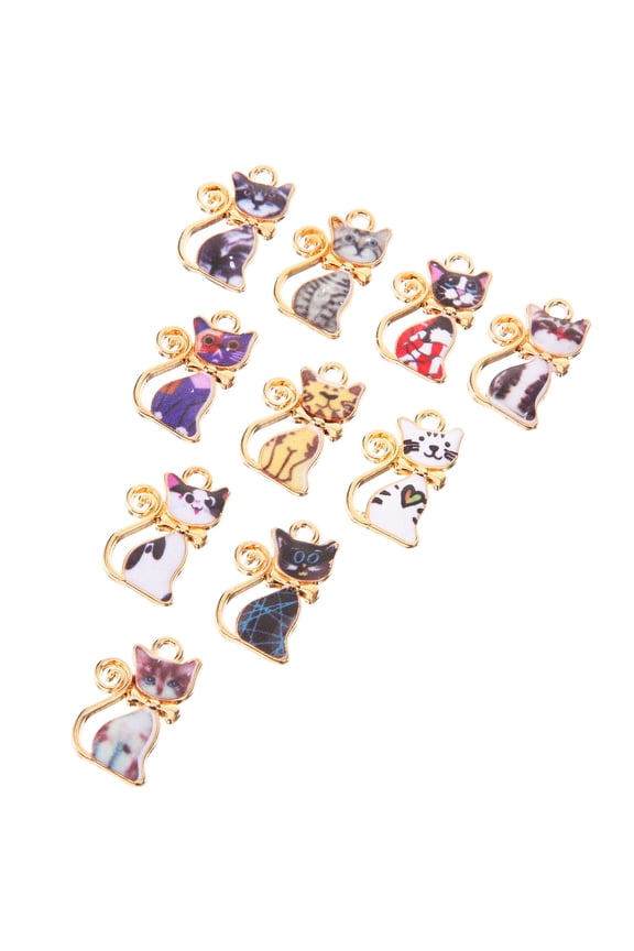 20pcs Mini Charms for Jewelry Making Assorted Color Alloy for Valentine Day