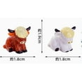 thumbnail image 1 of LOLIPPYY 20pcs Mini Highland Cow Figurines: Handmade Resin Animal Sculptures for Home, Kitchen, Office, , and Cake Decorations, 1 of 7
