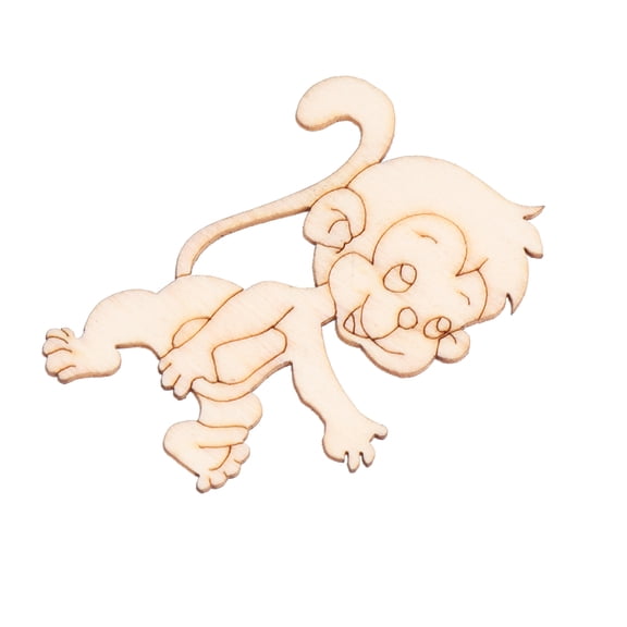 LOLIPPYY 20pcs Monkey Crafts for Parties in Khaki for DIY Enthusiasts