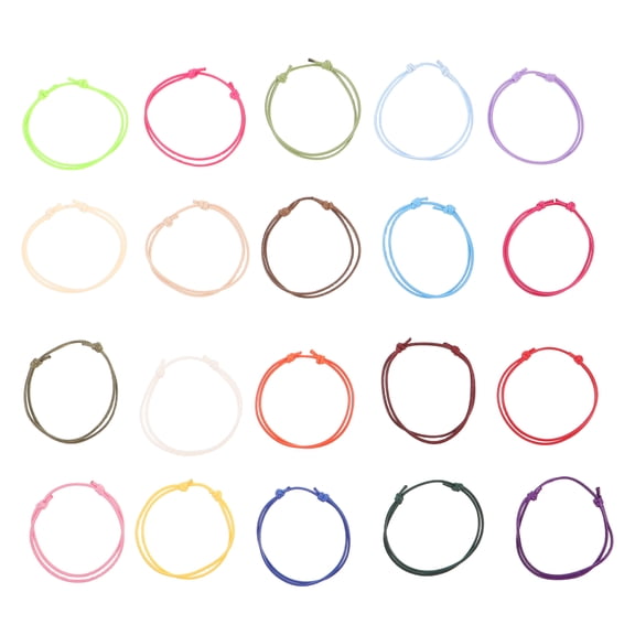 LOLIPPYY 20pcs Puppy Collar - Adjustable Soft Puppy Id Collars 20 Colors - Multi Colored Whelping Bands For Newborn Dog And Kitten Identification