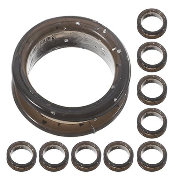 LOLIPPYY 20pcs Black Silicone Shear for Pet Grooming, Soft Comfortable Finger Protectors, Ideal for Home Use