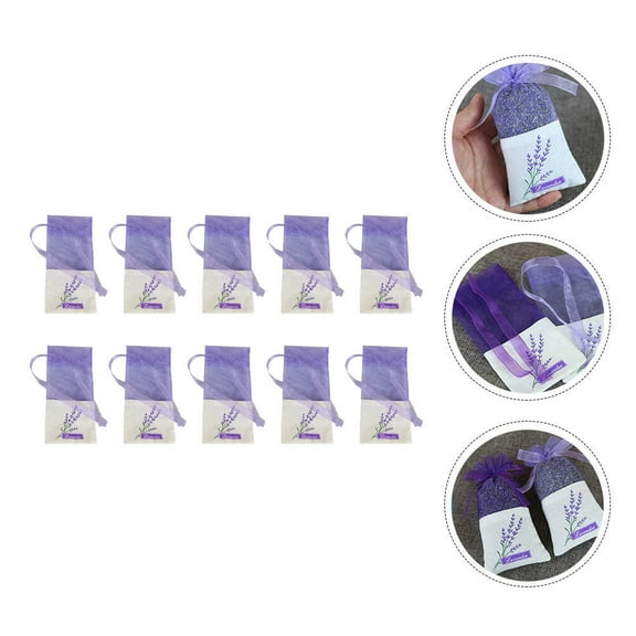 LOLIPPYY 22Pcs Lavender Sachet Bags Organza and Cloth Material for Closet Car Freshener