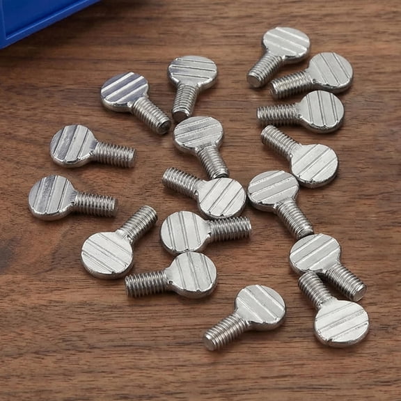LOLIPPYY 22Pcs Stainless Steel Thumb Screws for Bbq Grill Rotating Forks and Barbecue Tools