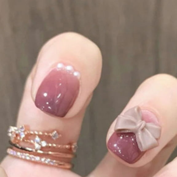 LOLIPPYY 24 Pieces Fake Nail Tips for Nail Art, Perfect for Girls' Daily Life and Fashion