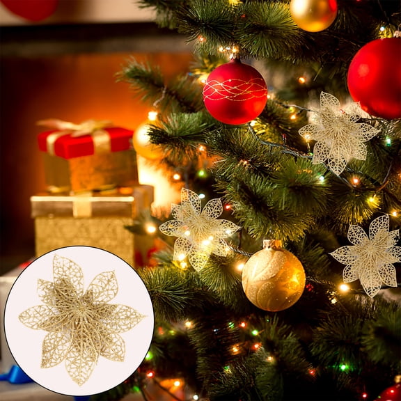 LOLIPPYY 24 Pieces Artificial Wreath Flowers Plastic Decorative Flowers for Birthday Party Decor