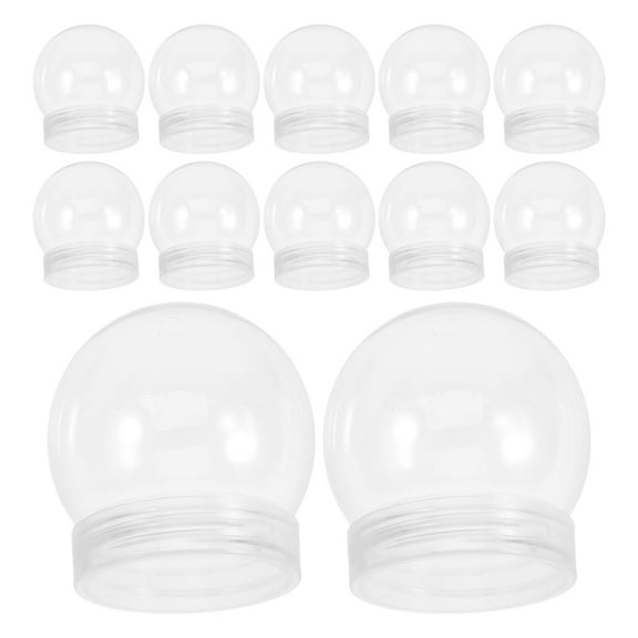 LOLIPPYY 24Pack DIY Snow Globes Ball Shape Globe for Christmas Crafts and Families