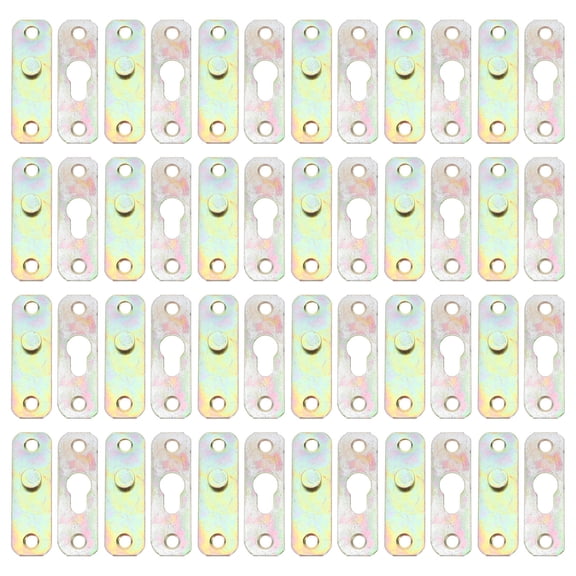 LOLIPPYY 24 Pairs Metal Wall Mount Brackets for Picture Frames, Khaki Invisible Frame Clips Hardware