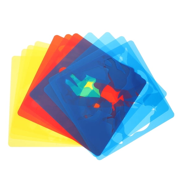 LOLIPPYY 24-Piece Assorted Color Painting Stencils Set, Easy to Clean Multi-Use Drawing and Craft Templates