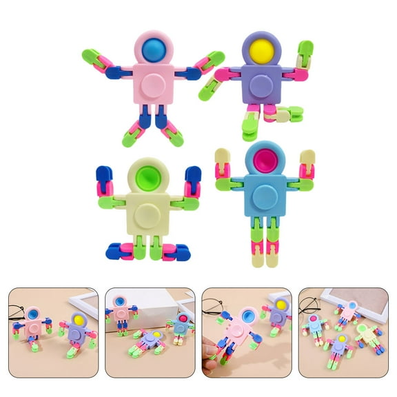 LOLIPPYY 24Pcs Astronaut Toys For Stress Relief With Assorted Color Plastic For Friendship Building