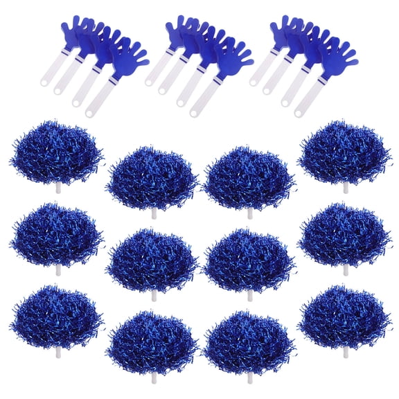 LOLIPPYY 24Pcs Blue Hand Clappers Plastic Cheer Party Accessories with Loud Noise