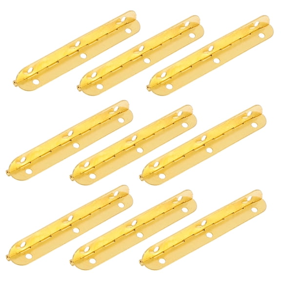 LOLIPPYY 24Pcs Box Hinges Metal Iron Golden for Display Cases Durable Mini Design