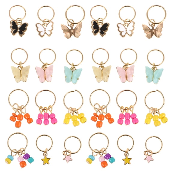 LOLIPPYY 24Pcs Braid Hair Jewelry Dreadlock Hair Fashionable Hair Accessories for Women