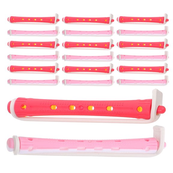 LOLIPPYY Hair Rollers Multi PP No Heat Perm Rod Set for Versatile Styling 24Pcs