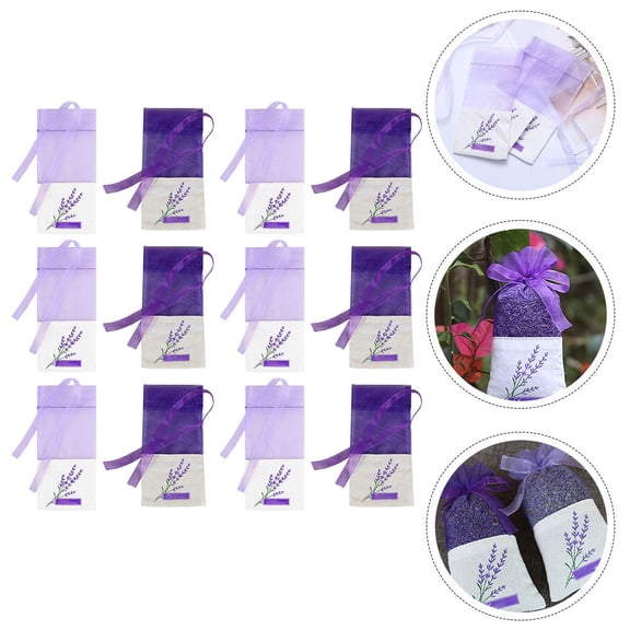 LOLIPPYY 24Pcs Drawstring Lavender Sachet Bags in Assorted Colors for Storage and Packaging