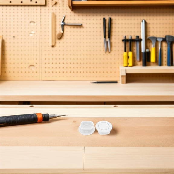 LOLIPPYY 24Pcs Front and Rear Bumper Hole Covers White Plastic Caps for Universal Vehicle Use