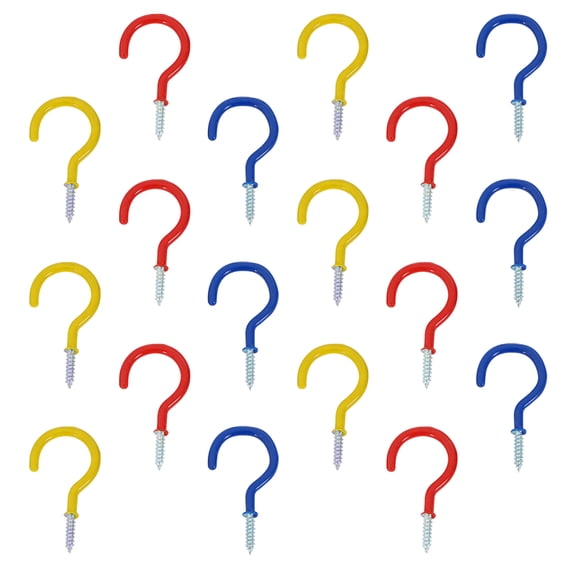 LOLIPPYY 24Pcs Heavy Duty Ceiling Hooks Aluminum Alloy for Indoor Hanging