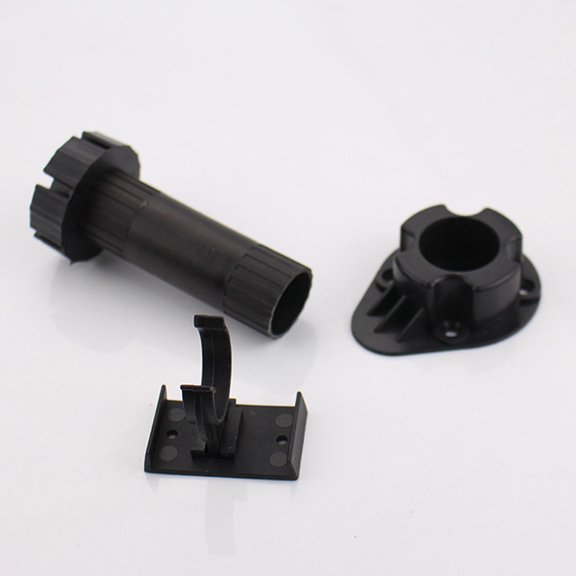 LOLIPPYY 24Pcs Kitchen Plinth Clips Black for Cabinet Leveling with Durable Construction