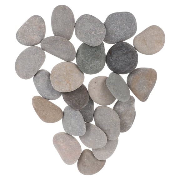 LOLIPPYY 24Pcs Large Smooth Stones for Kindness Painting and Craft Activities