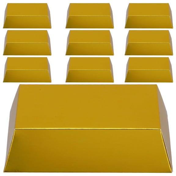 LOLIPPYY 24Pcs Plated Box Foldable Paper Packaging for Chocolates Candy and Party Favors