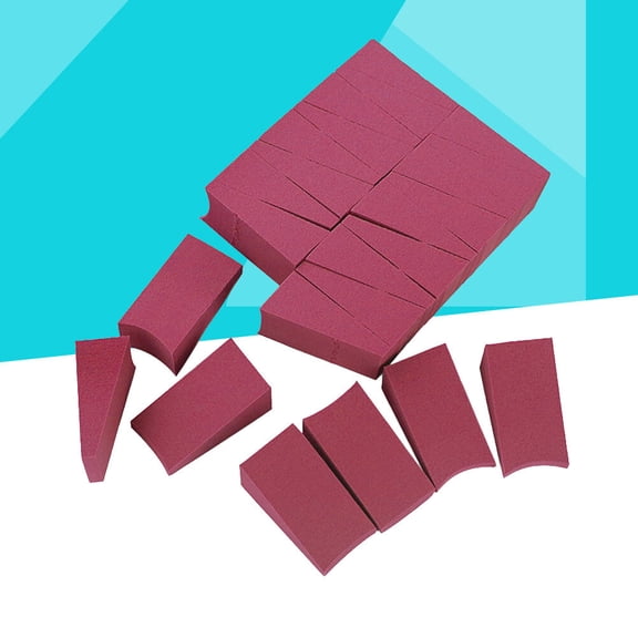 LOLIPPYY 24Pcs Red Powder Puff for Face Makeup Safe Non-Latex Sponge for Liquid and Loose Powder