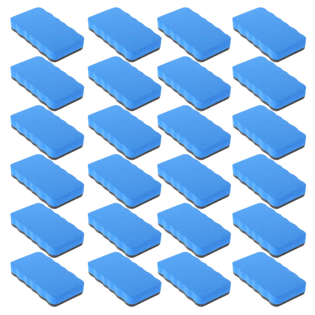 LOLIPPYY 24Pcs Reusable Blue Eva White Board Erasers Multi Surface Dry ...