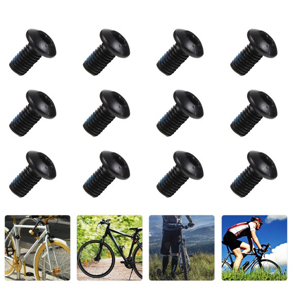 LOLIPPYY 24-Pack Black Threaded Disc Brake Bolts for Repair and Maintenance