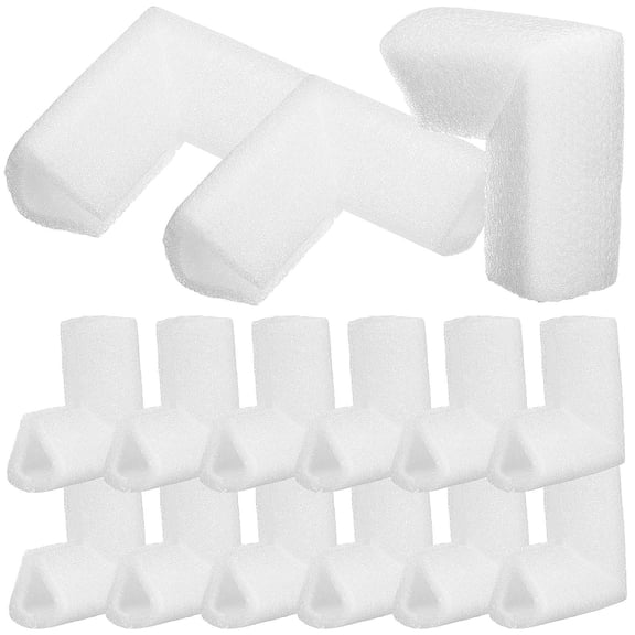 LOLIPPYY 24Pcs Versatile White Corner Guards for Carton Packing Furniture and Electronics Protection