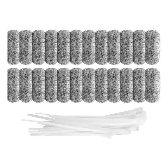 LOLIPPYY 24Pcs Washing Machine Filter Bags in Silver White for Hair Collection during Laundry Use