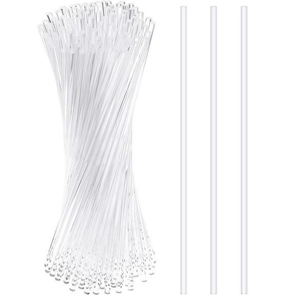 LOLIPPYY 24pcs White Acrylic Sticks for DIY Lollipop and Candy Making Ideal for Home Use
