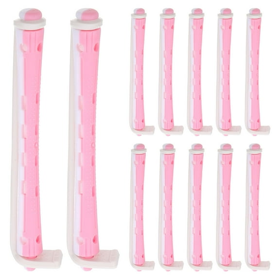 LOLIPPYY 24pcs Flexible Plastic Perm Rods Curling Rods Hair Rollers Curl Rods Perm Rollers Hair Curling Tools for Women