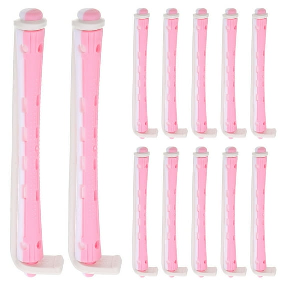 LOLIPPYY 24pcs Flexible Plastic Perm Rods Curling Rods Hair Rollers Curl Rods Perm Rollers Hair Curling Tools for Women