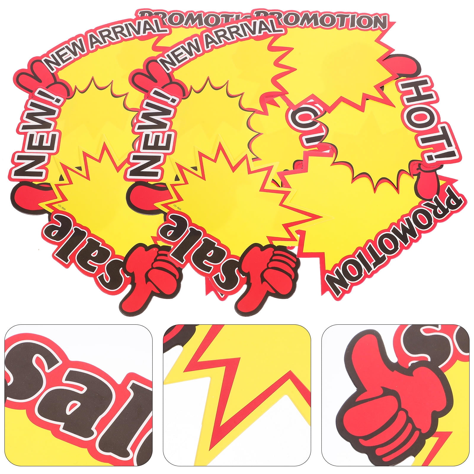 LOLIPPYY 250pcs Assorted Color Retail Sale Tags Paper Signs for Store ...