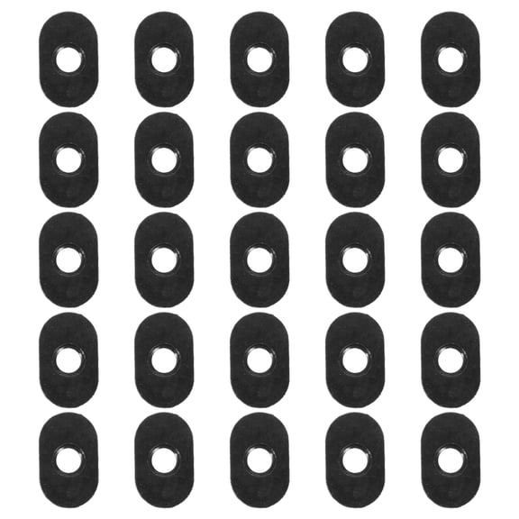 LOLIPPYY 25Pcs Black Metal T Nut Blocks Slide in Design Smooth Surface Suitable for Industrial Applications