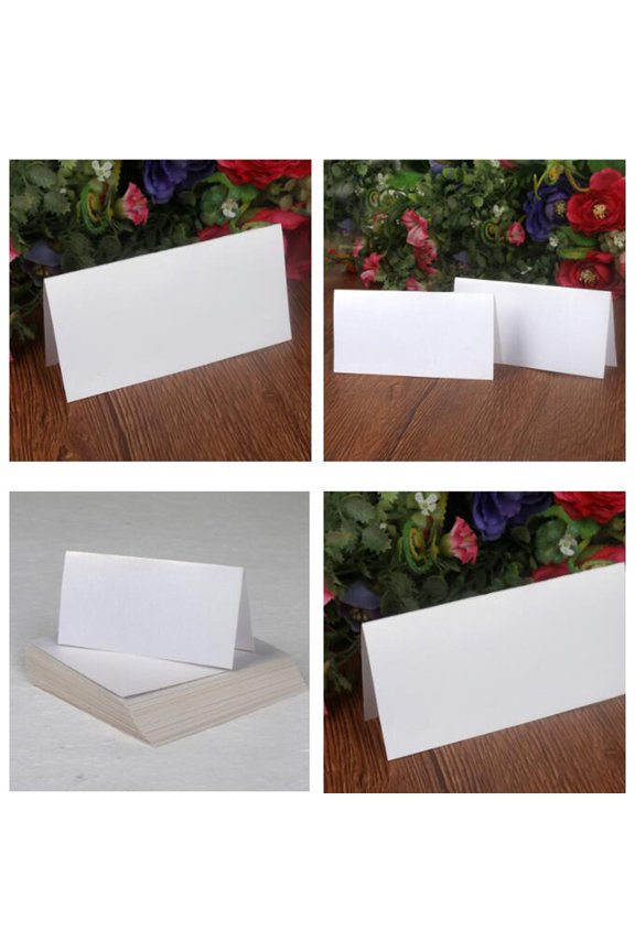 Blank Table Name Cards Simple Design 25Pack