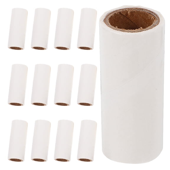 LOLIPPYY 25Pcs Strong Sticky Lint Roller Refills for Pet Hair and Animal Hair Removal White