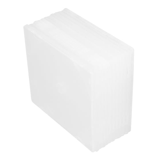 LOLIPPYY 25Pcs White Media Video Storage Case with Easy Recognition and Portable Size