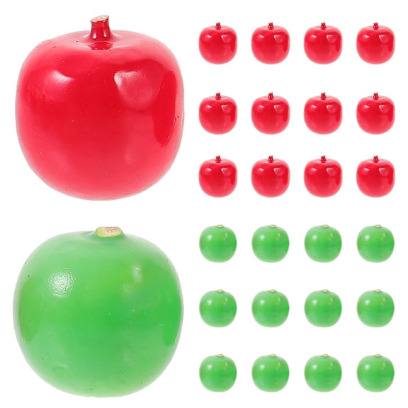 LOLIPPYY 25pcs Mini Foam Fake Fruit Models for Home Decor, Craft Supplies, Party Decorations and Projects