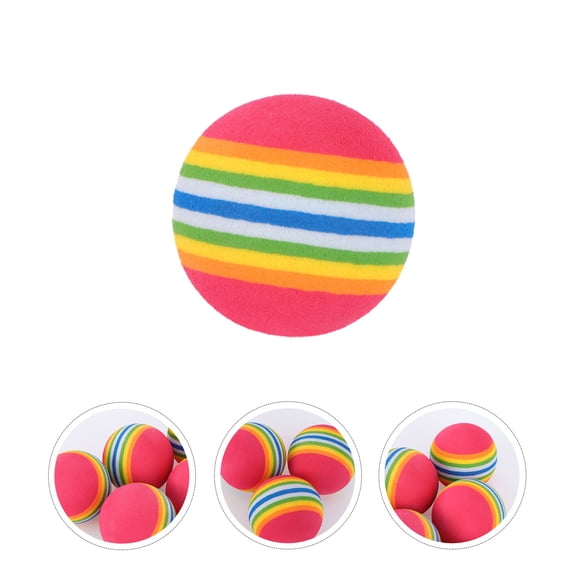 LOLIPPYY 25pcs Indoor Ball EVA Training Aid Golf Practice Red