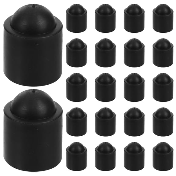LOLIPPYY 25pcs Pool Cues End Protectors Pool Cues End Covers Snooker Rods Protective Parts