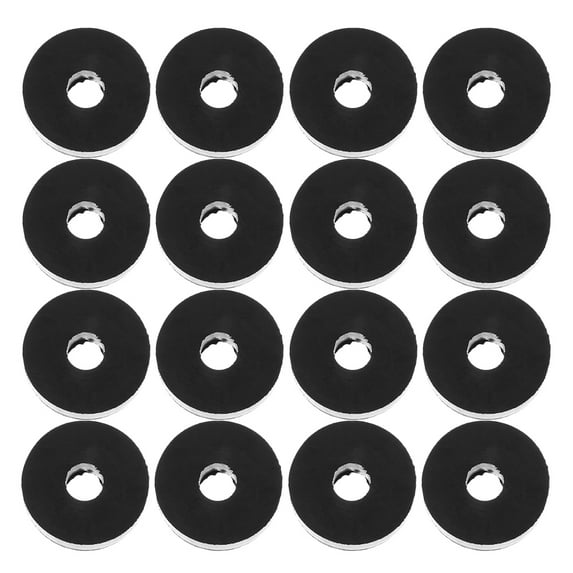 LOLIPPYY 25pcs Repair Rubber Washers Grommets with Flat Rubber Washer Black Rubber Indoor Use
