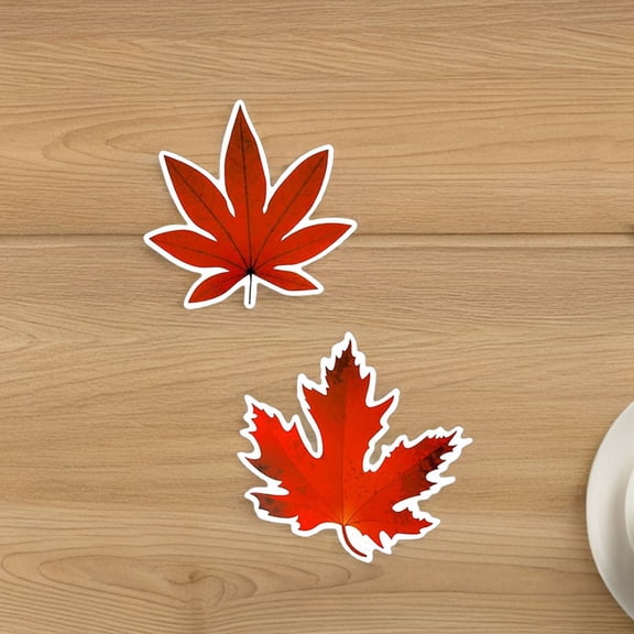 LOLIPPYY 270-Piece Fall Leaf Table Decorations with Adhesive Dots, Orange Autumn Decor for Seasonal Home and Party Celebrations