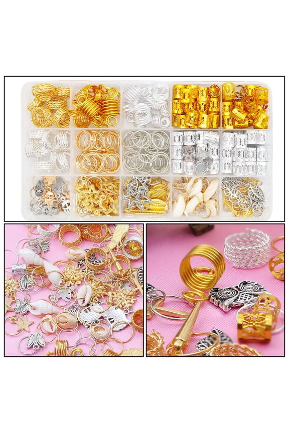 280Pcs Hair Clips Set Assorted Colors for Dreadlocks Braids and Hair Decoration Use