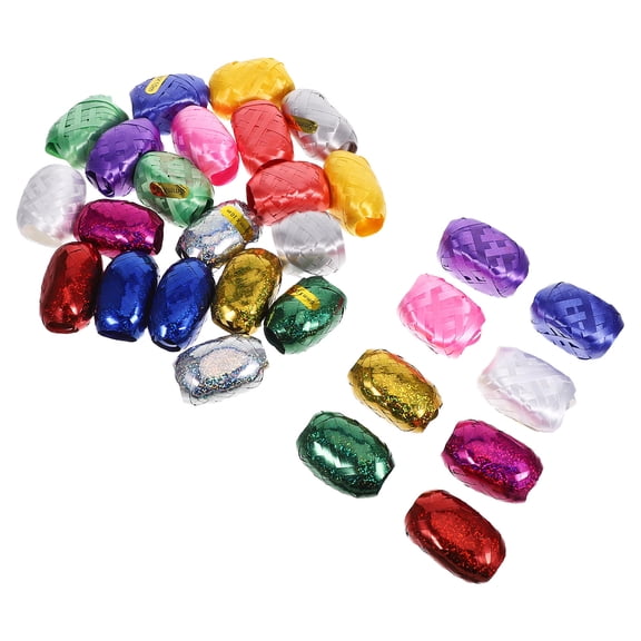 LOLIPPYY 28Pcs Elegant Shimmery Balloon Ribbon String for Festival and Celebration Decor